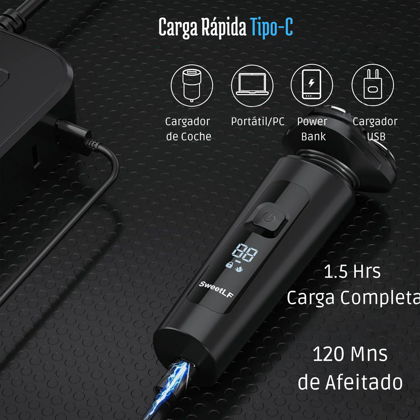Afeitadora Eléctrica Para Hombres