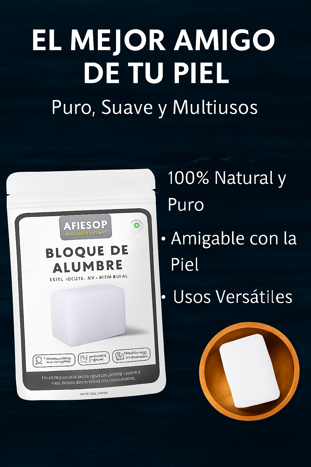 Bloque de Alumbre para Después del Afeitado