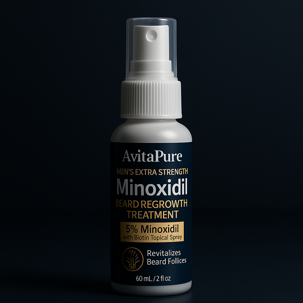 Aceite para Crecimiento de Barba con Minoxidil: Minoxidil para Hombres