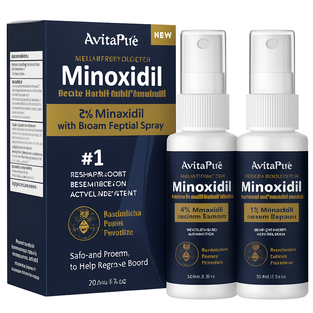 Aceite para Crecimiento de Barba con Minoxidil: Minoxidil para Hombres