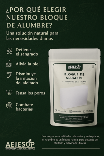 Bloque de Alumbre para Después del Afeitado
