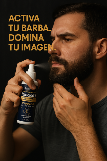 Aceite para Crecimiento de Barba con Minoxidil: Minoxidil para Hombres
