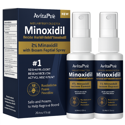 Aceite para Crecimiento de Barba con Minoxidil: Minoxidil para Hombres
