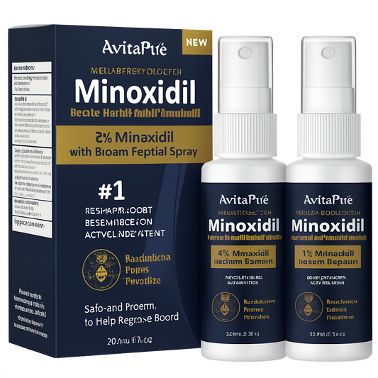 Aceite para Crecimiento de Barba con Minoxidil: Minoxidil para Hombres