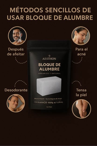 Bloque de Alumbre para Después del Afeitado